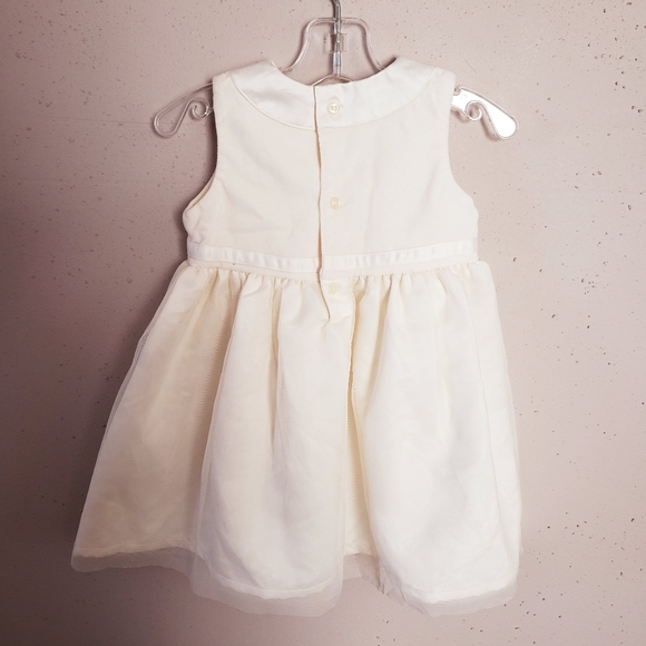 Carter's Cream Formal Dress Sz 18 Months Baby Girl - Picture 5 of 5